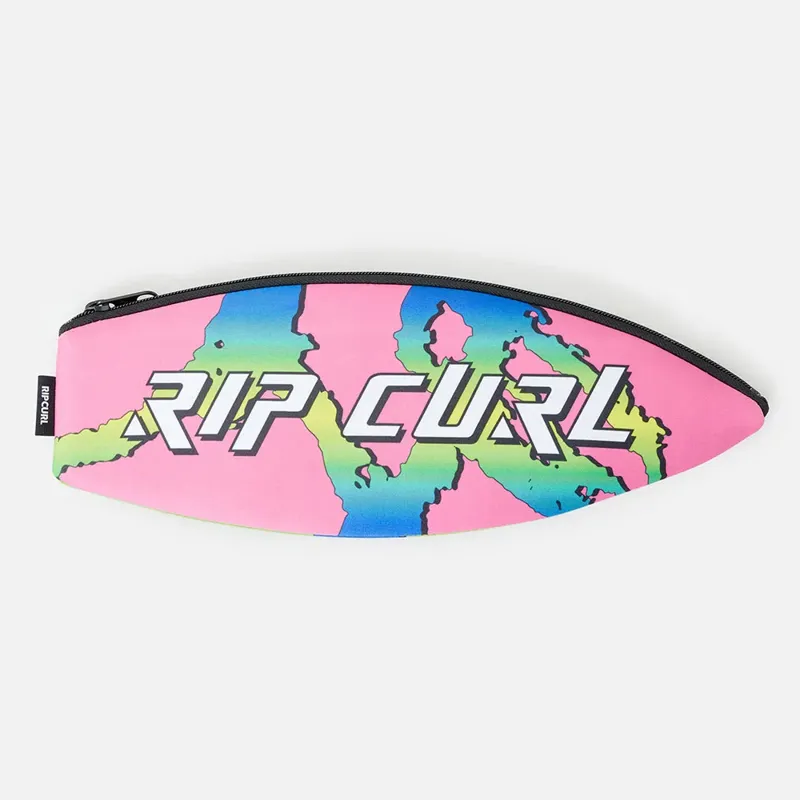 Rip Curl Surfboard Pencil Case in Neon Lime