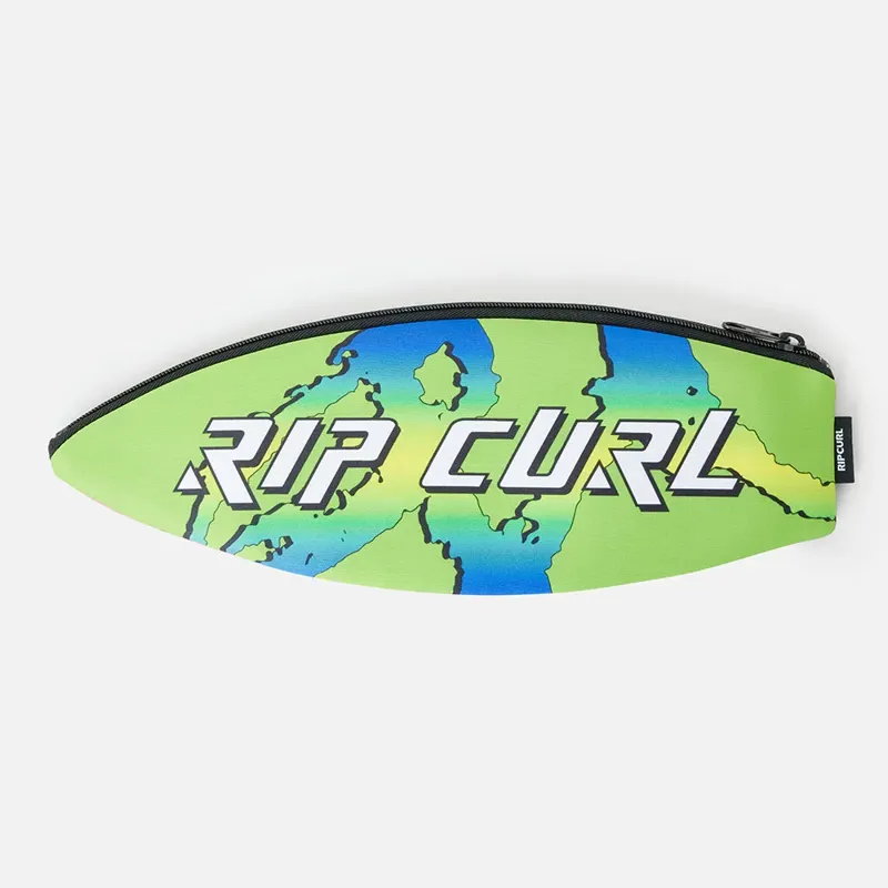 Rip Curl Surfboard Pencil Case in Neon Lime-1