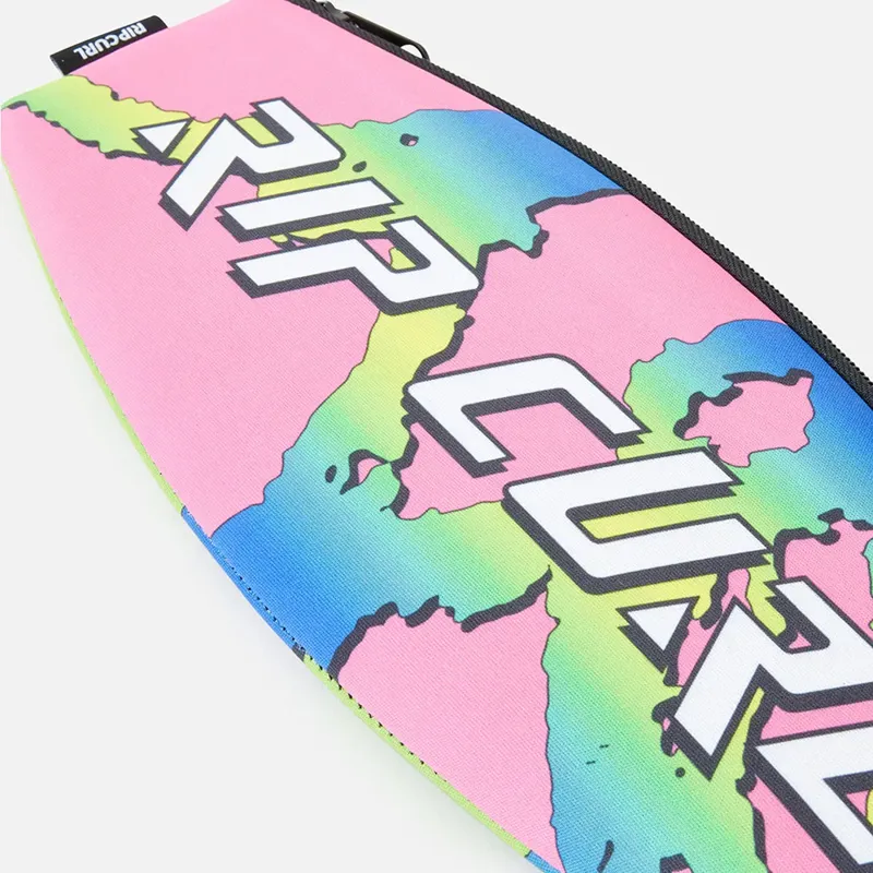 Rip Curl Surfboard Pencil Case in Neon Lime-2