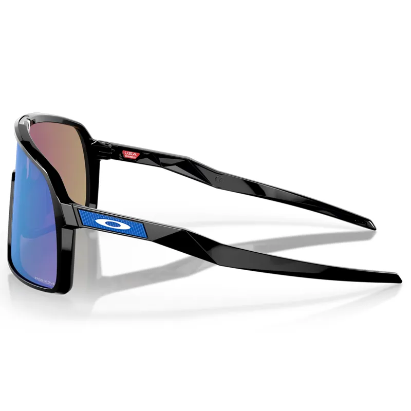 Oakley Sutro Sunglasses with Prizm Sapphire Lenses and Polished Black Frames-2