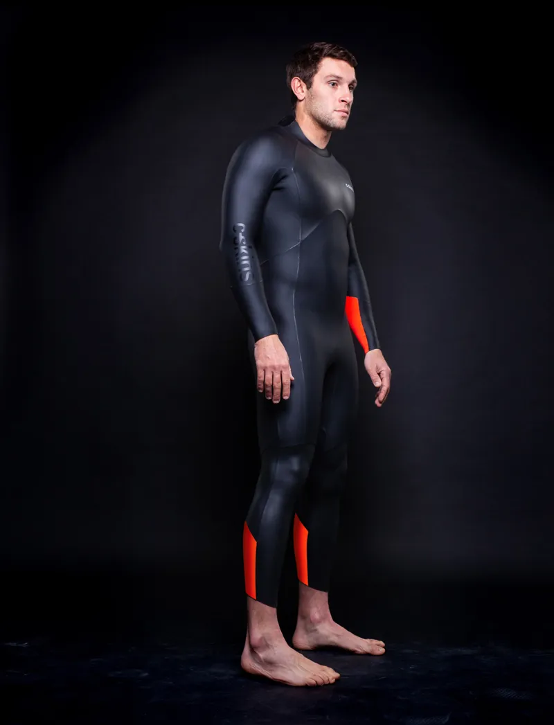 C-Skins Swim Research / Mens  / 4-3mm / Back Zip / Black-Orange-4