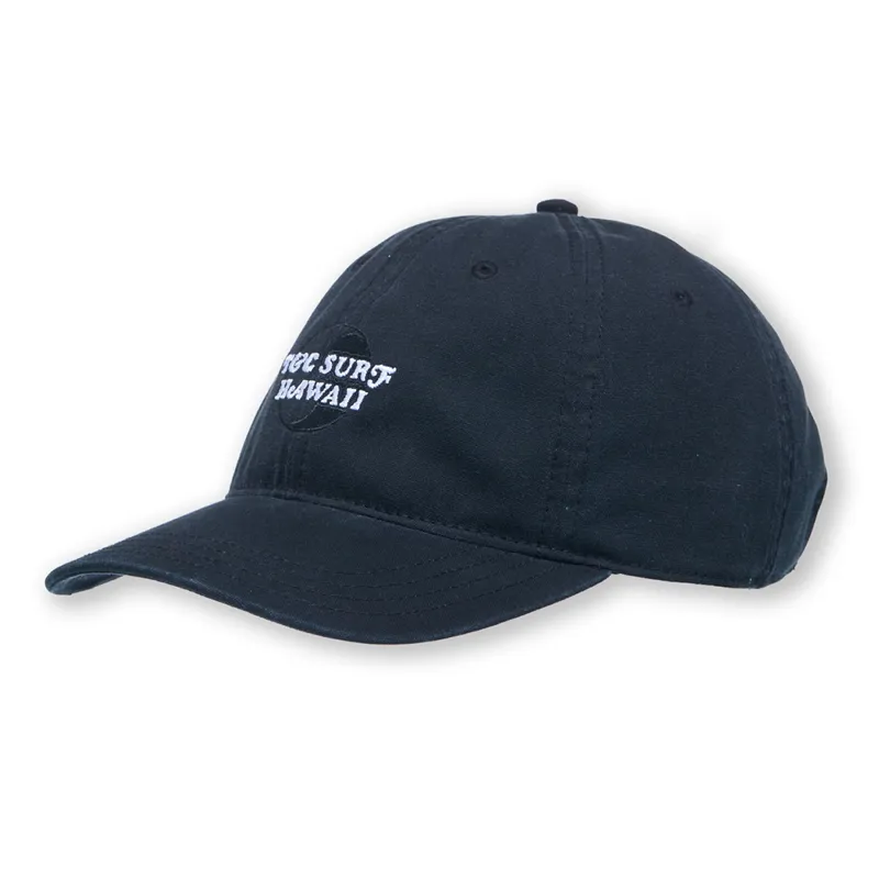 T and C Surf Designs TCSH Dad Cap in Washed Black-2