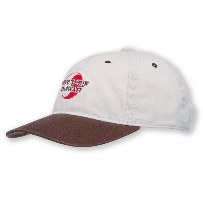 T and C Surf Designs TCSH Dad Cap in Greige/Brown-2