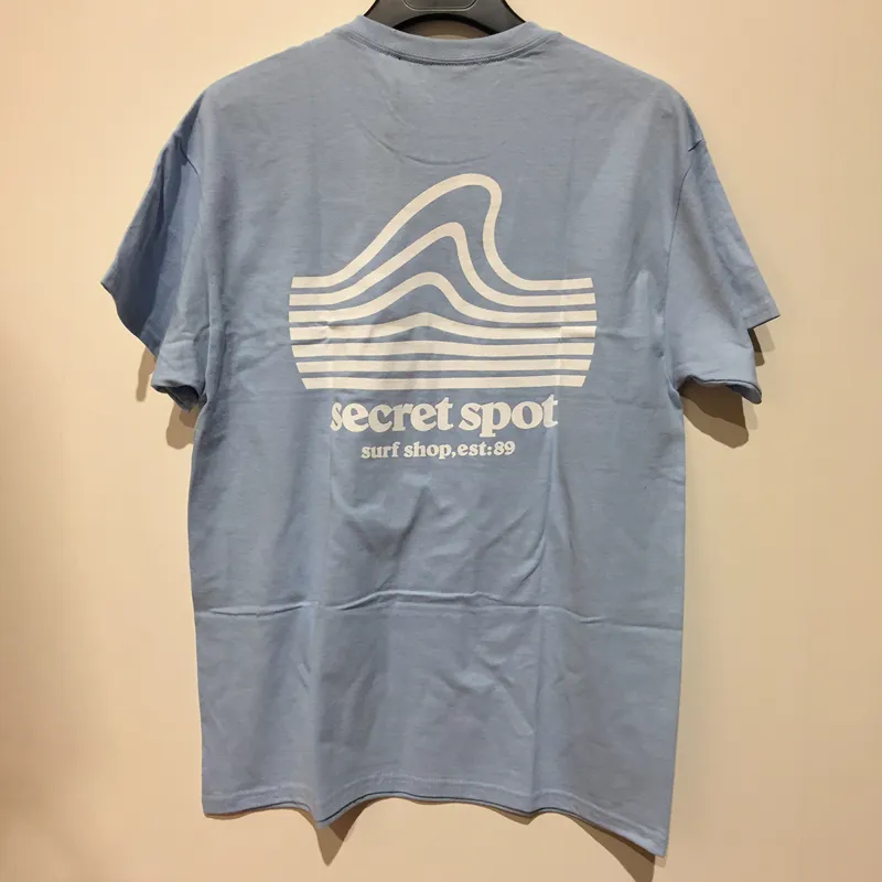 Secret Spot Logo T-Shirt in Light Blue