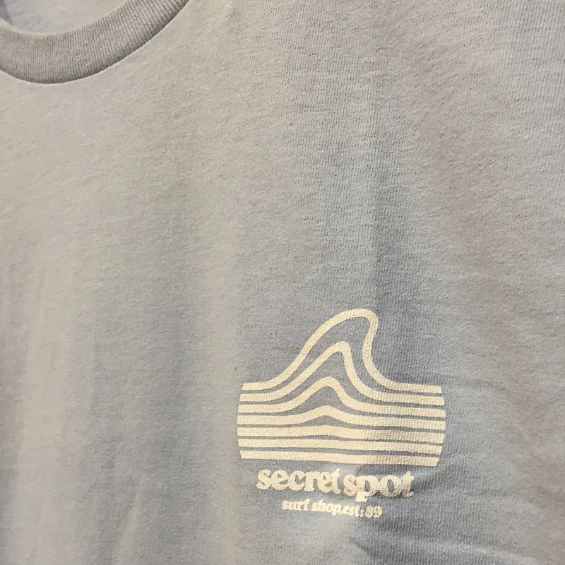 Secret Spot Logo T-Shirt in Light Blue-3