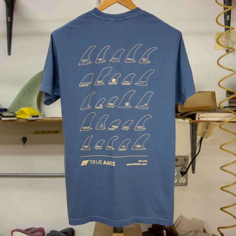 True Ames Templates T-Shirt in Stone Blue
