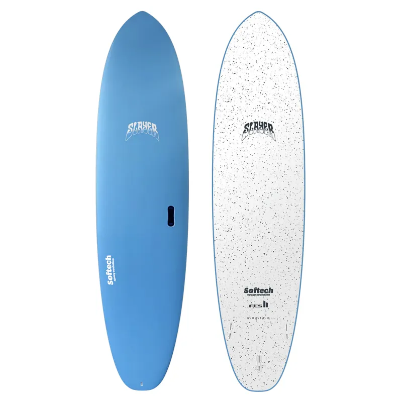 Softech The Slayer Epoxy Soft Surfboard in Clear Sky