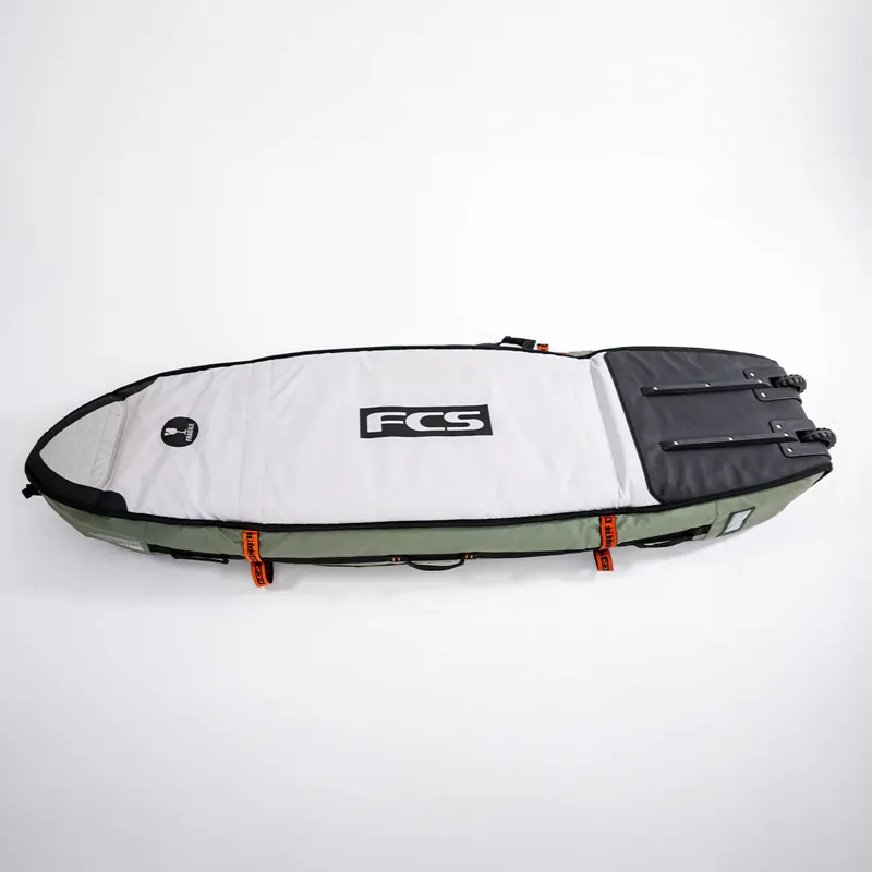 FCS GO-Light Travel 3 Wheelie Shortboard/Fish Board Bag-1