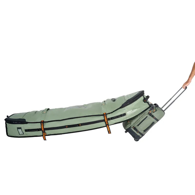 FCS GO-Light Travel 3 Wheelie Shortboard/Fish Board Bag-7