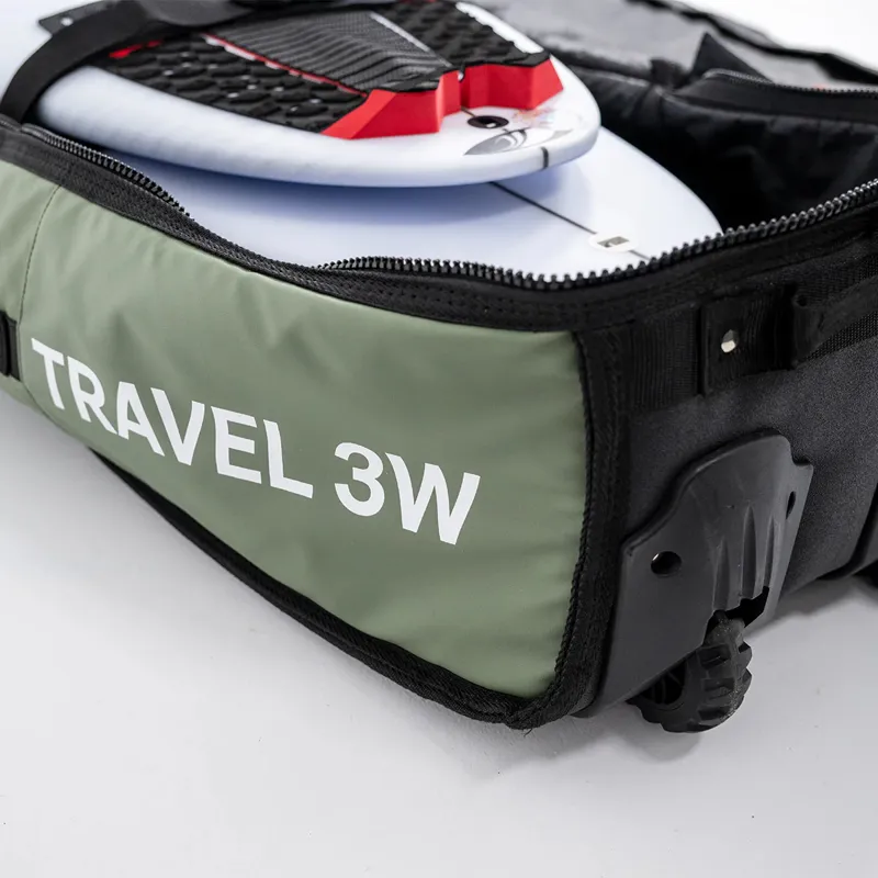 FCS GO-Light Travel 3 Wheelie Shortboard/Fish Board Bag-8