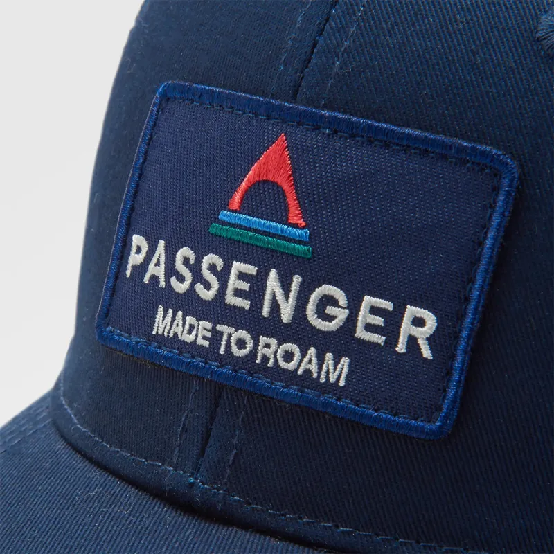 Passenger Core Recycled Cotton Trucker Cap in Rich Navy-4