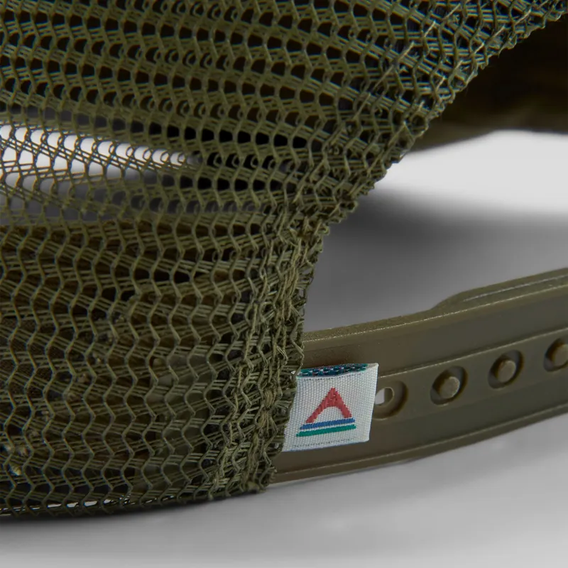 Passenger Core Recycled Cotton Trucker Cap in Khaki-2