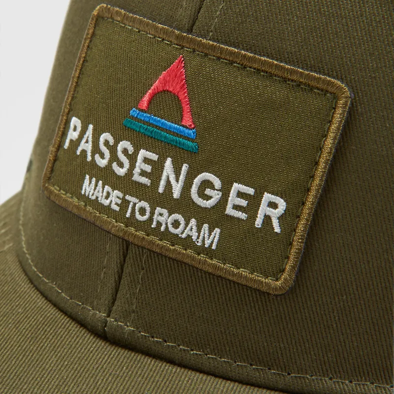 Passenger Core Recycled Cotton Trucker Cap in Khaki-3