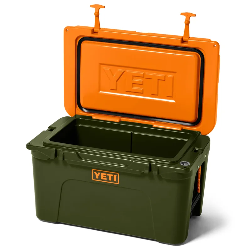 Yeti Tundra 45 Cooler in Olive/King Crab Orange-2