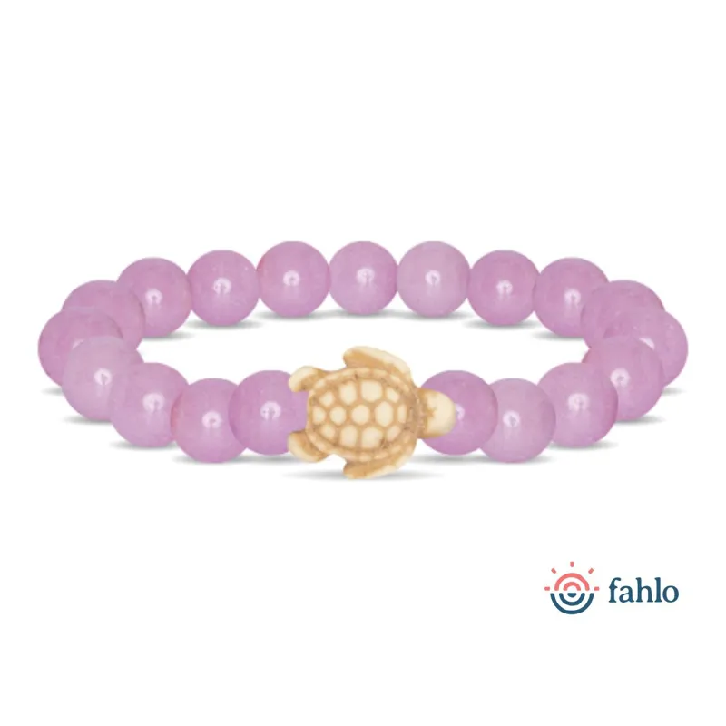 Fahlo The Journey Sea Turtle Glow in the Dark Tracking Bracelet in Lilac Glow