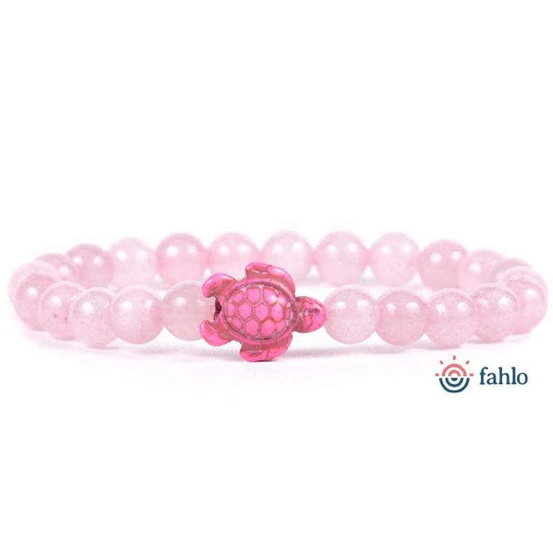 Fahlo The Journey Sea Turtle Tracking Bracelet in Coral Reef Pink