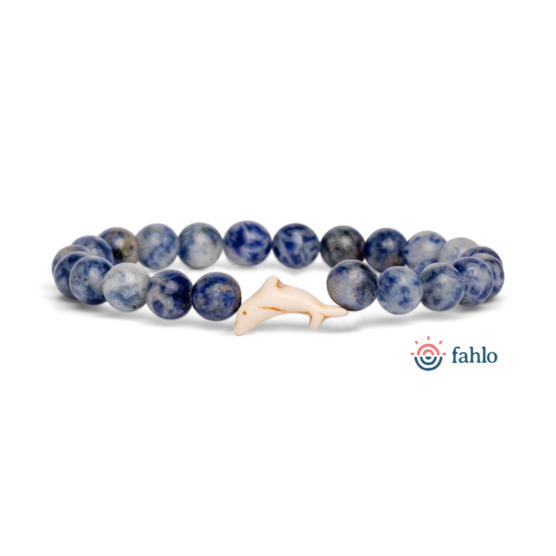 Fahlo The Odyssey Dolphin Tracking Bracelet in Coastal Blue