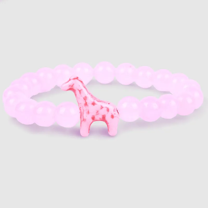 Fahlo The Trek Giraffe Tracking Bracelet in Kenya Orchid Pink