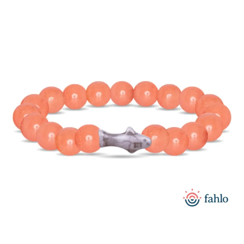 Fahlo The Voyage Shark Glow in the Dark Tracking Bracelet in Sunrise Glow