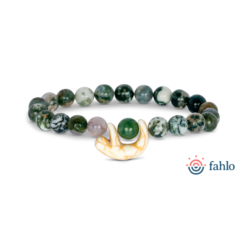 Fahlo The Wander Sloth Tracking Bracelet in Rainforest Green