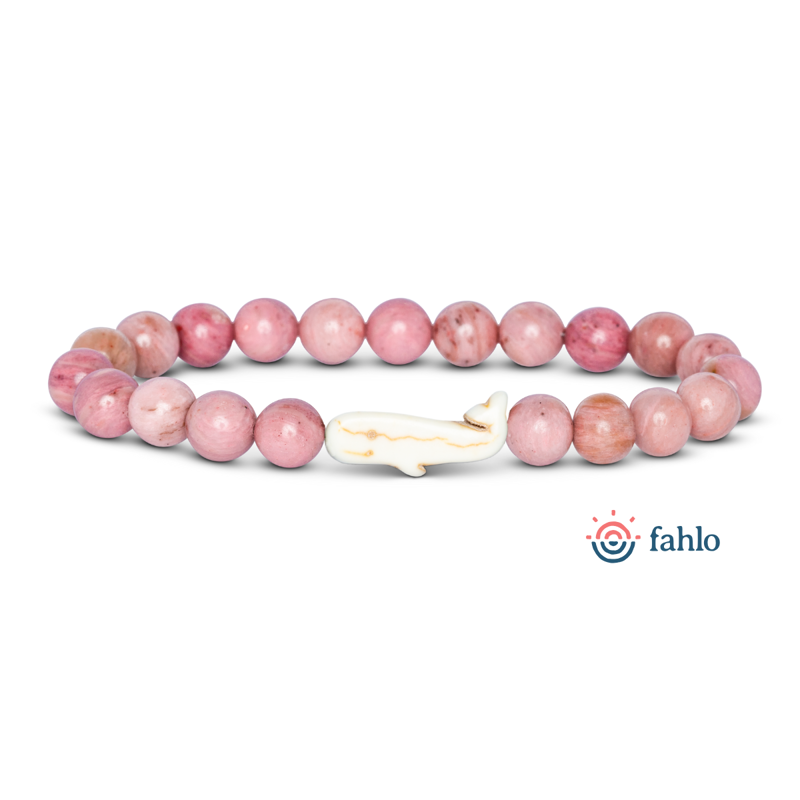 Fahlo The Wayfare Whale Tracking Bracelet in Pink Sands
