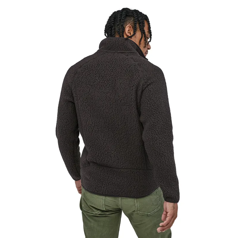 Patagonia Retro Pile Mens Fleece Jacket in Black-2