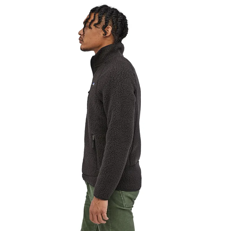 Patagonia Retro Pile Mens Fleece Jacket in Black-4