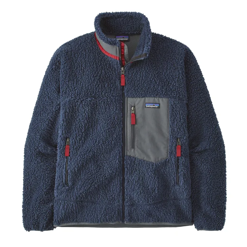 Patagonia Classic Retro-X Fleece Jacket in New Navy w/Wax Red