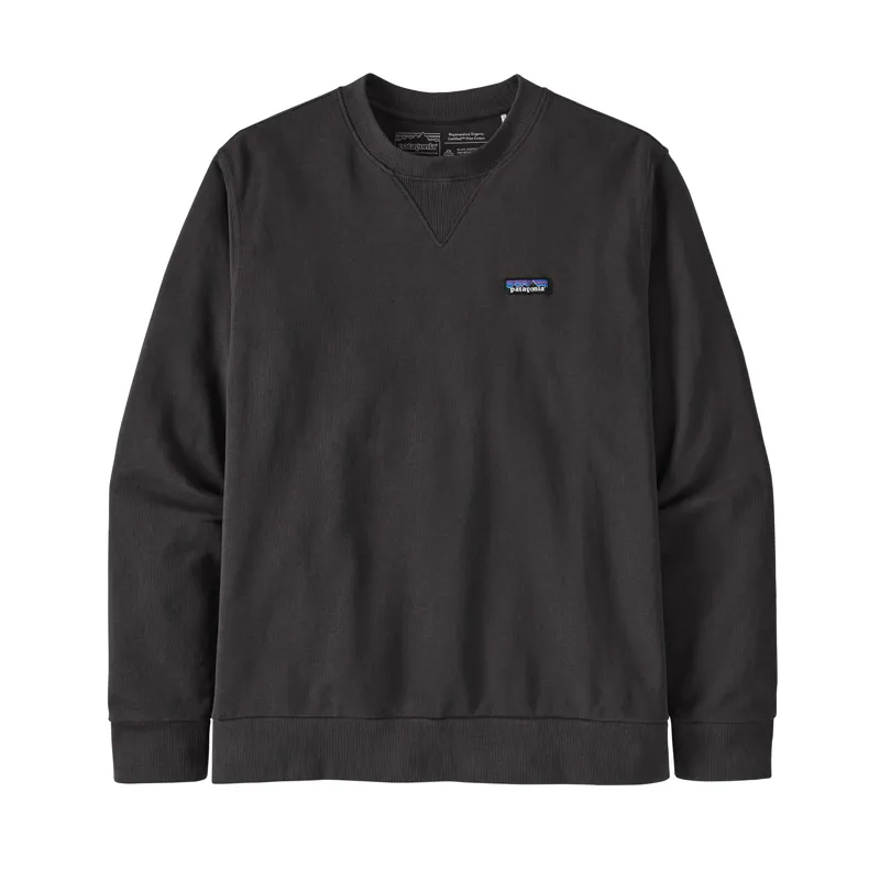 Patagonia Regenerative Organic Certified Cotton Crewneck Sweatshirt in Ink Black