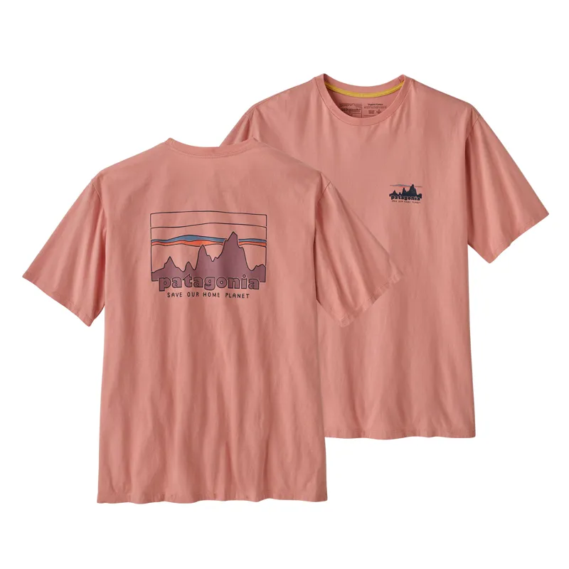 Patagonia '73 Skyline Organic T-shirt in Sunfade Pink
