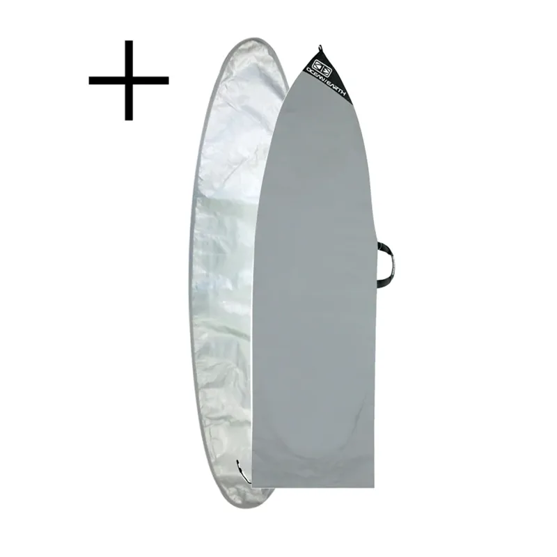 Ocean and Earth Aircon Triple Wheelie Shortboard Boardbag-6