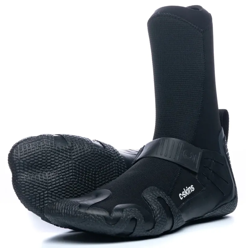 C-Skins Wired 5mm Hidden Split Toe Wetsuit Boots in Black