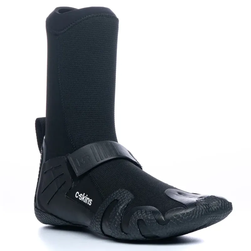 C-Skins Wired 5mm Hidden Split Toe Wetsuit Boots in Black-1