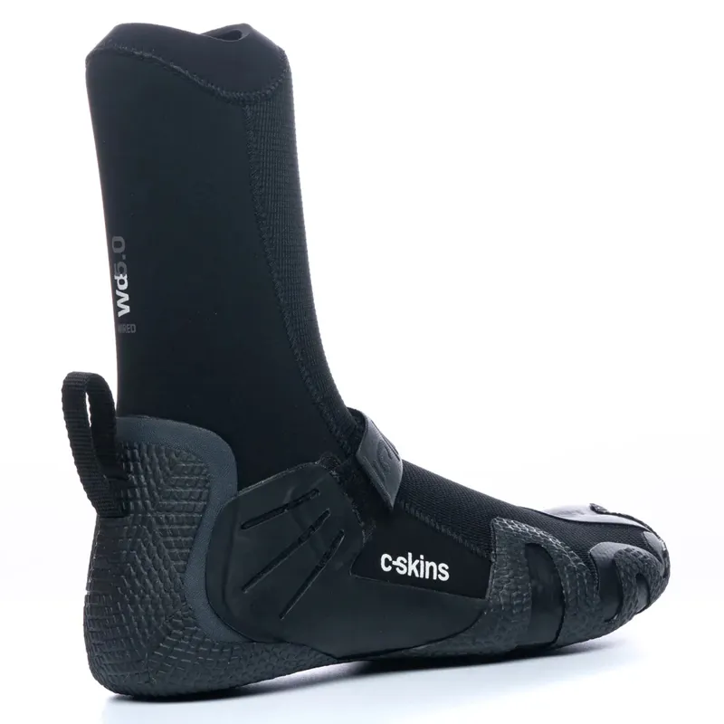 C-Skins Wired 5mm Hidden Split Toe Wetsuit Boots in Black-2