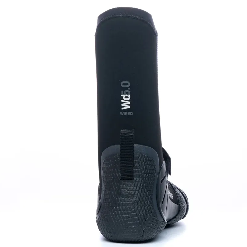 C-Skins Wired 5mm Hidden Split Toe Wetsuit Boots in Black-4