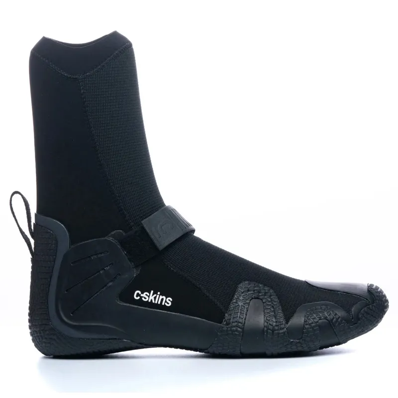 C-Skins Wired 7mm Round Toe Wetsuit Boots in Black-Charcoal-3
