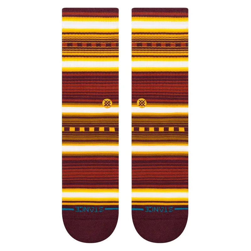 Stance Windy Pine Crew Sock in Rust-1
