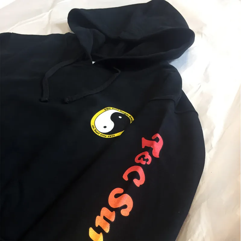 T and C Set YR Rail Hooded Fleece in Washed Black-4