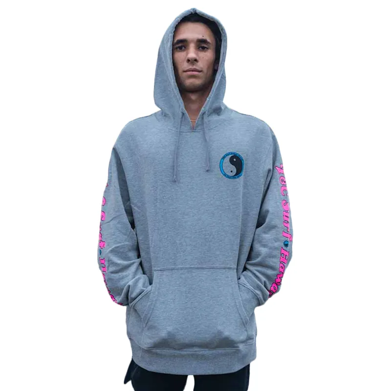 T and C Set YR Rail Hooded Fleece in Heather Grey-3