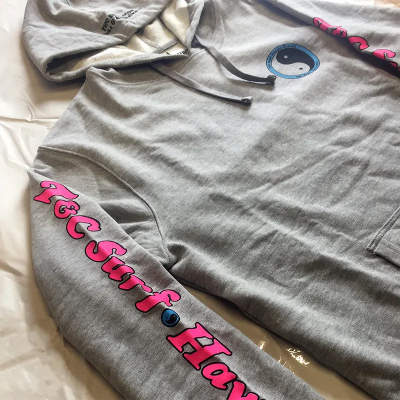 T and C Set YR Rail Hooded Fleece in Heather Grey-2