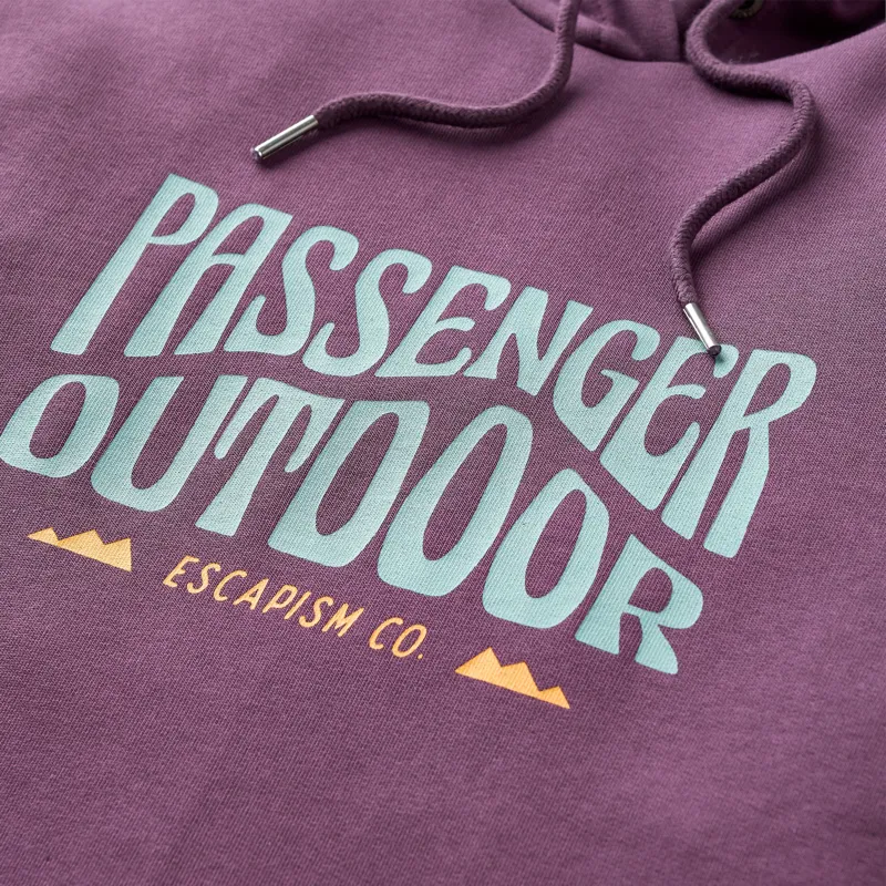 Passenger Yuca Organic Cotton Hoodie in Deep Plum-1