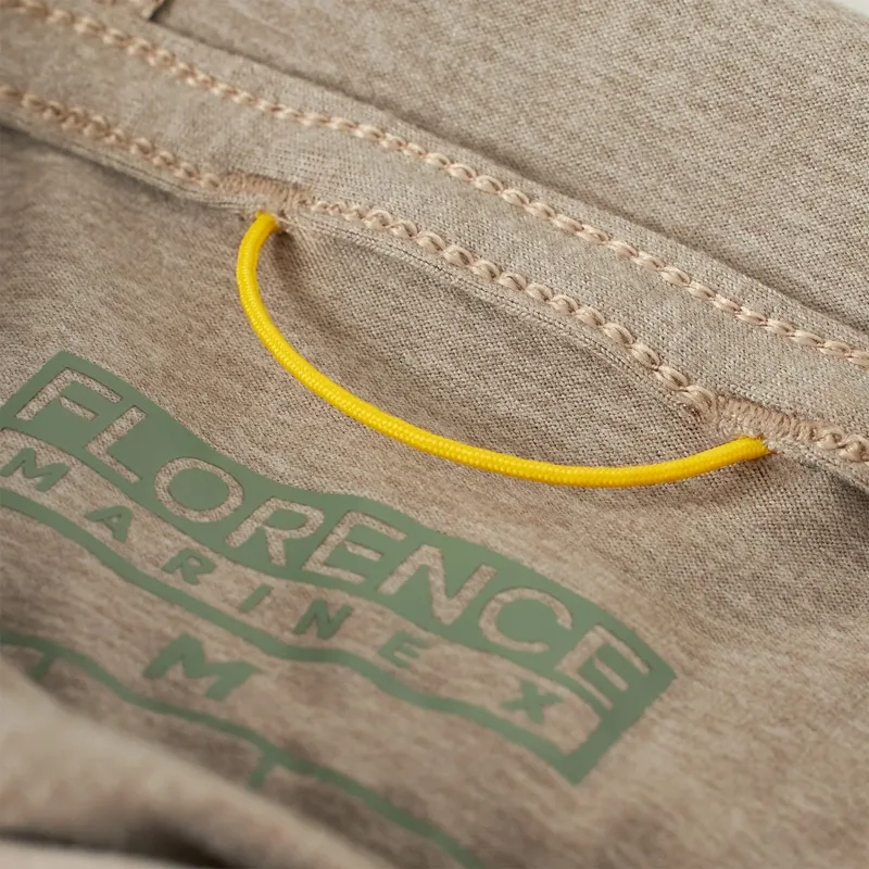 Florence Marine Adapt Long Sleeve UPF Hooded Shirt in Heather/Vintage Khaki-3