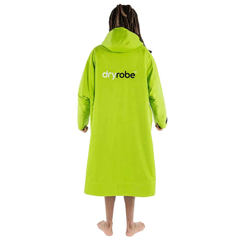 Dryrobe Advance Long Sleeve in Lime Green/Black-1