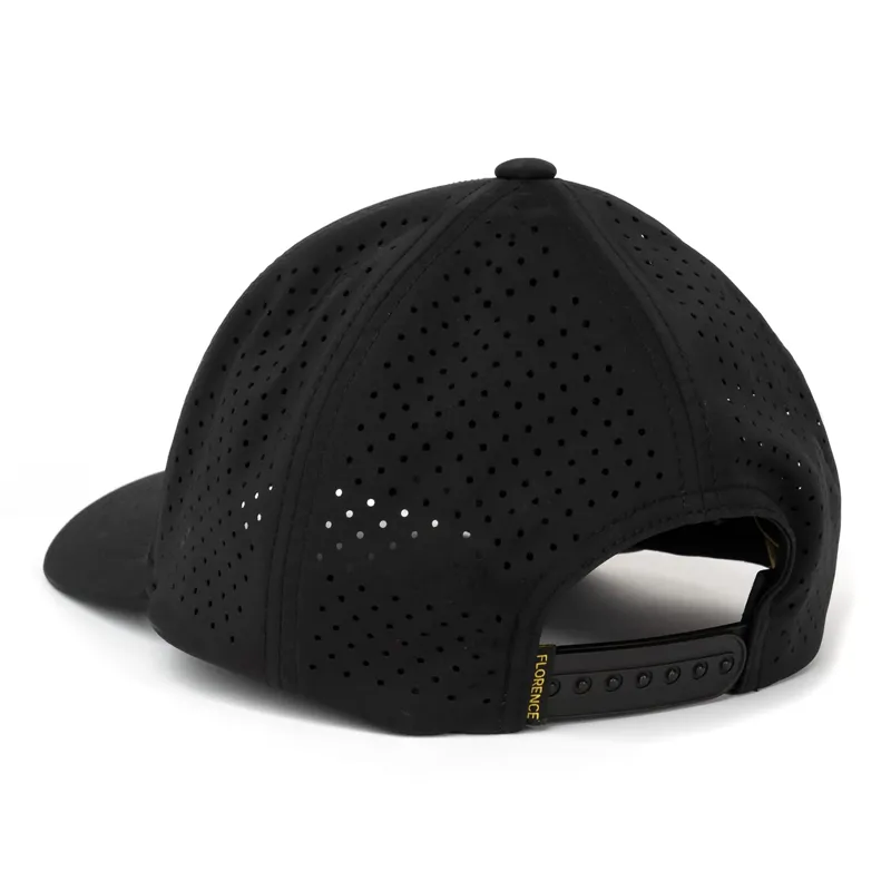 Florence Marine Airtex Trucker Hat in Black-1