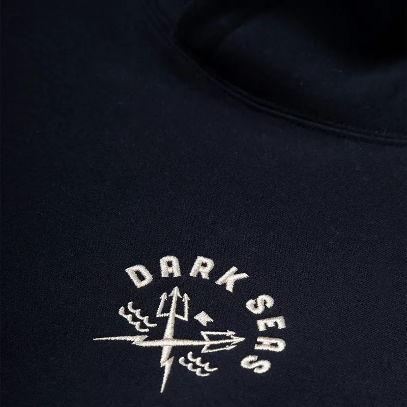 Dark Seas Alamo Heavyweight Hoodie in Black-2