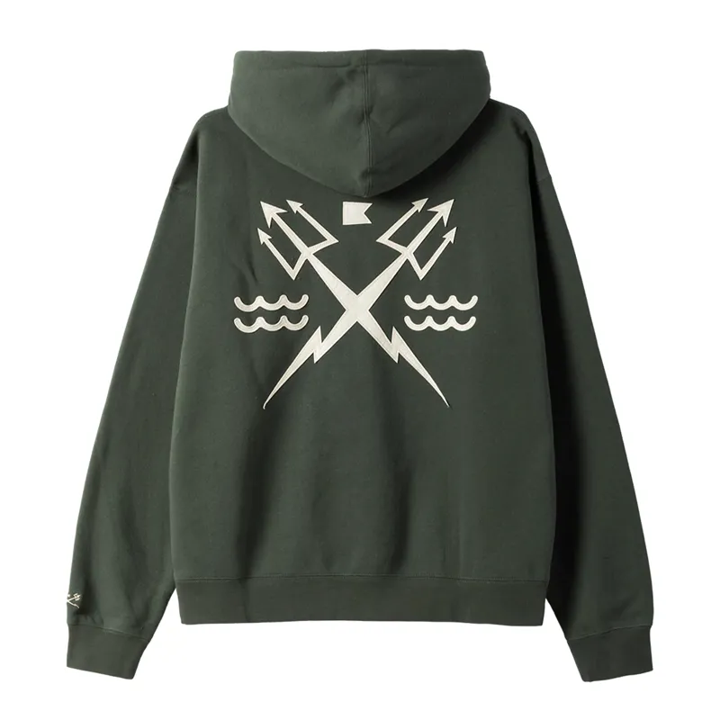 Dark Seas Alamo Heavyweight Hoodie in Green