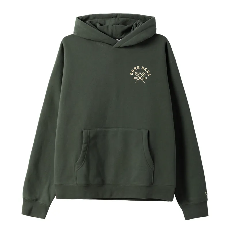 Dark Seas Alamo Heavyweight Hoodie in Green-1