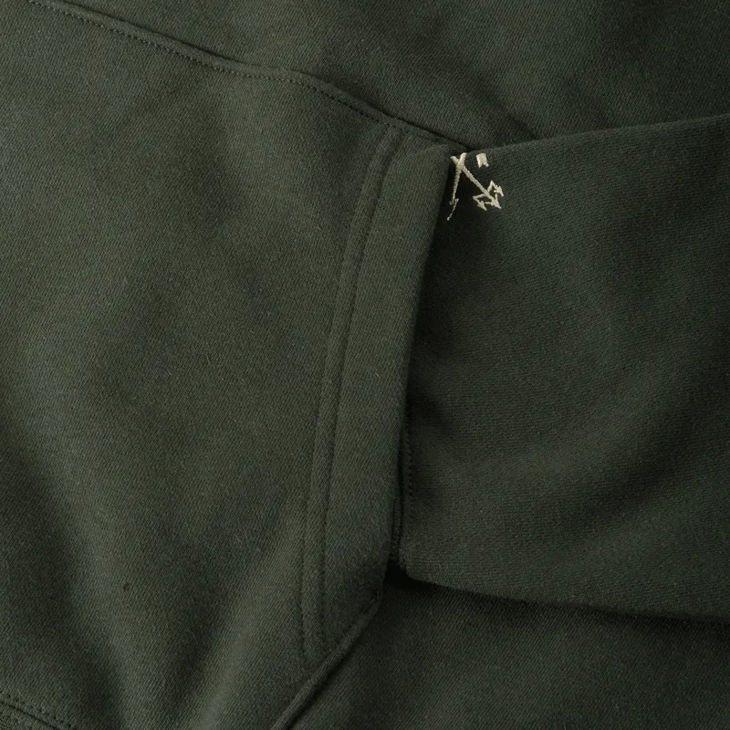 Dark Seas Alamo Heavyweight Hoodie in Green-3