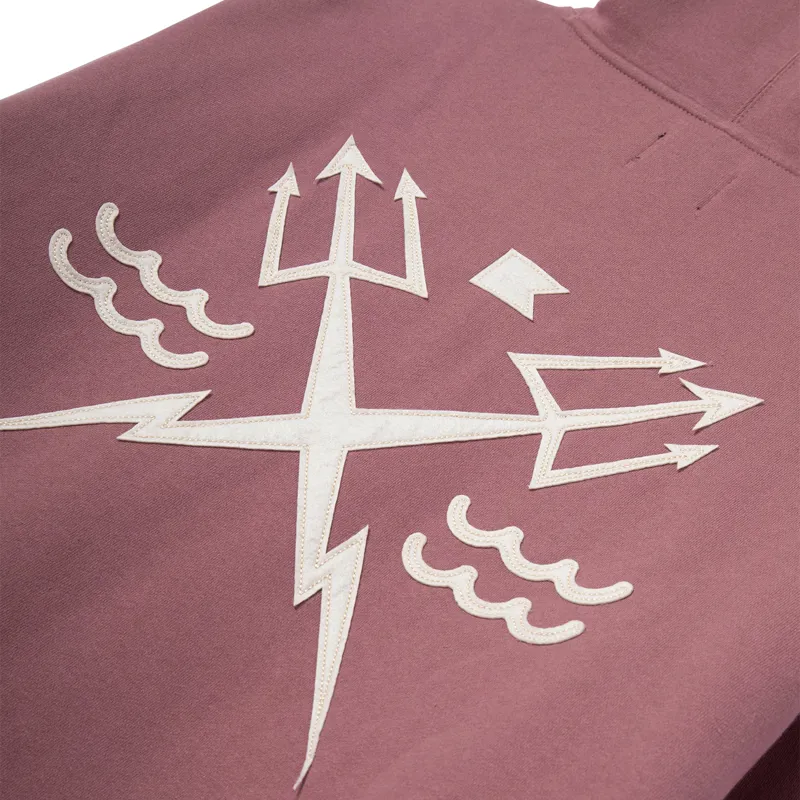 Dark Seas Alamo Heavyweight Hoodie in Rose-3