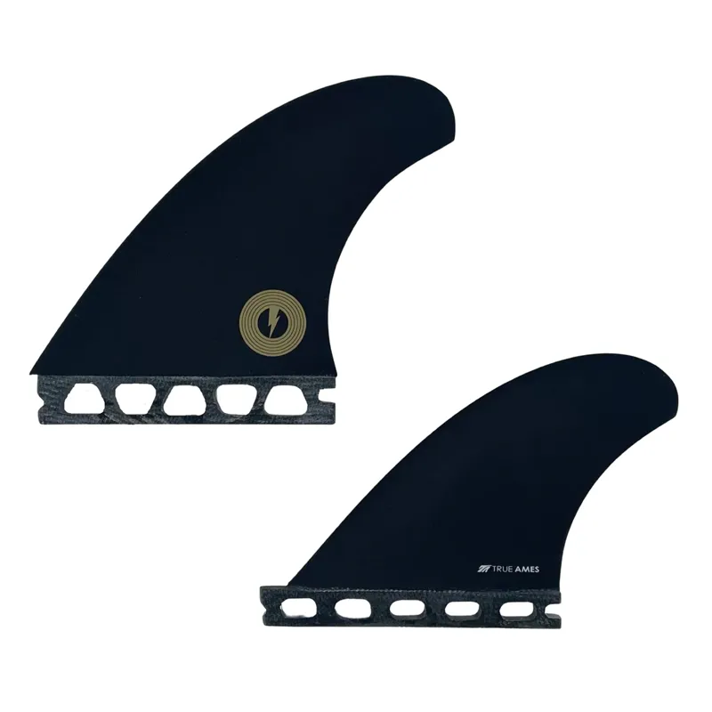 True Ames Album Futures Compatible Quad Fins in Black
